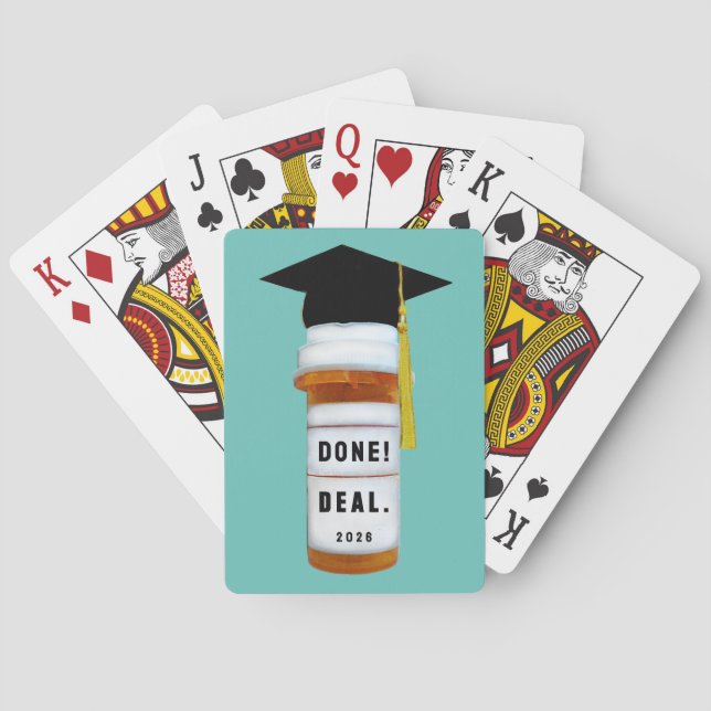 Pharmacist Graduation Gift 2026 Poker Cards (Back)