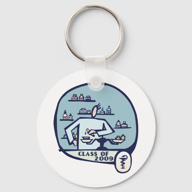 Pharmacist Graduation Gifts Keychain (Front)