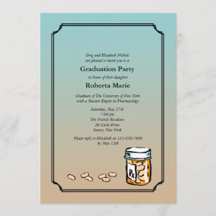 Pharmacist Graduation Invitation