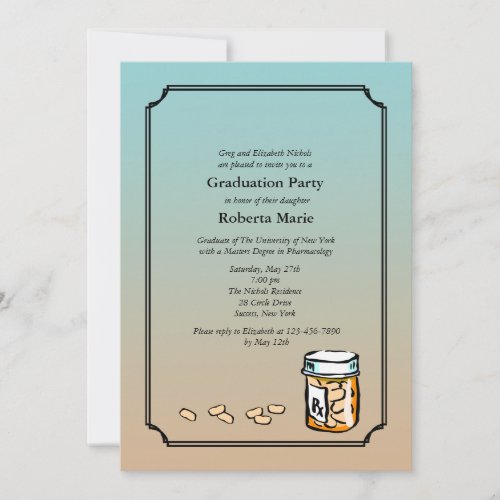 Pharmacist Graduation Invitation
