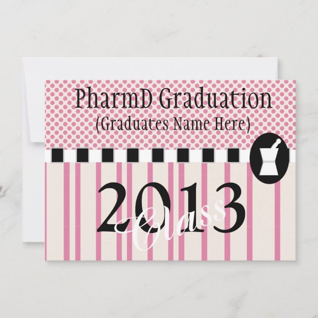 Pharmacist Graduation Invitations 2013 (Front)