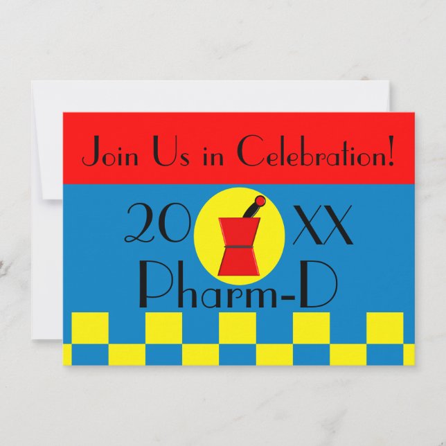Pharmacist Graduation Invitations 20XX II (Front)