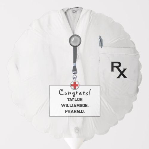 Pharmacist Graduation Party Balloon