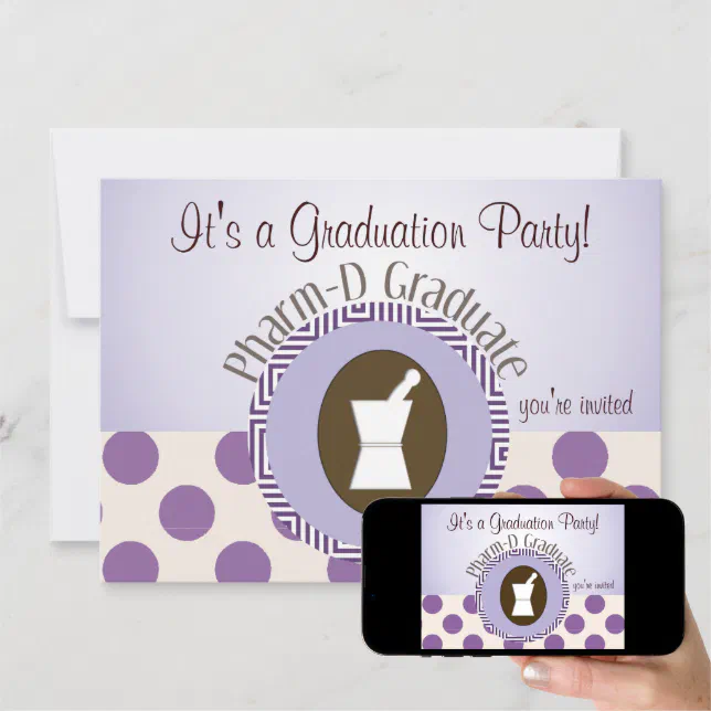 Pharmacist Graduation Party Invitations Zazzle