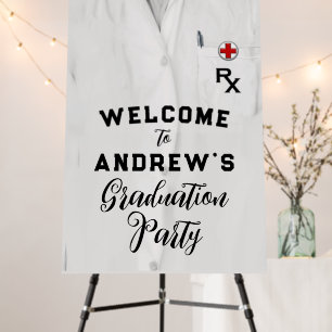 Pharmacist Graduation Party Welcome Sign