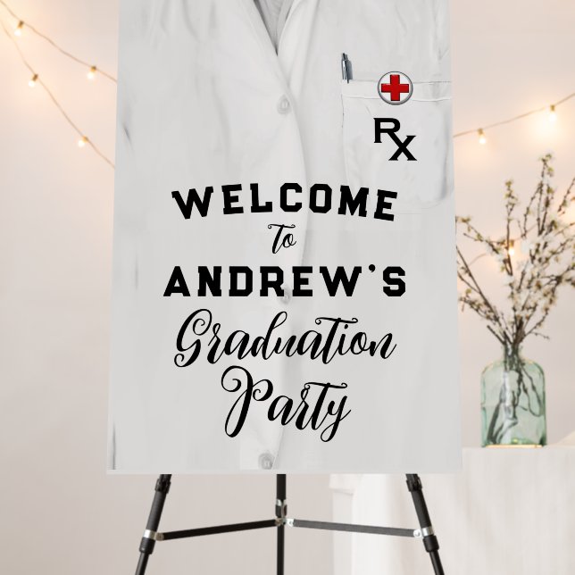 Pharmacist Graduation Party Welcome Sign (In Situ (Stand))
