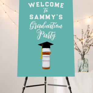 Pharmacist Graduation Party Welcome Sign