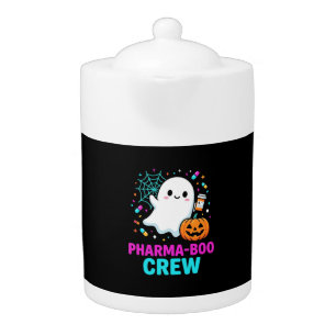 Pharmacist Halloween Pharma-Boo Crew Ghost Design_ Teapot
