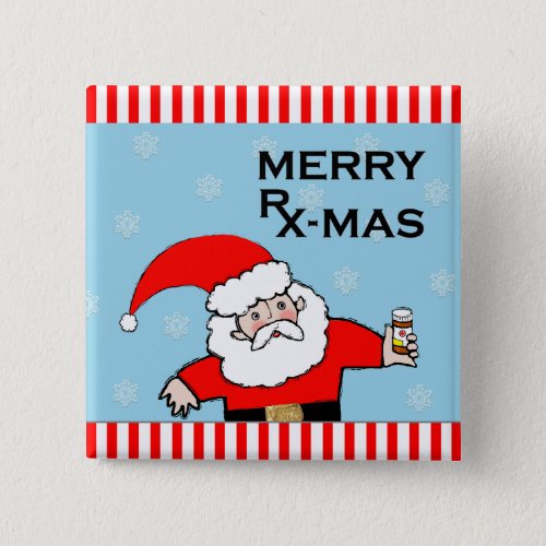 Pharmacist Holiday Gift Pinback Button