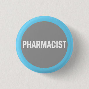 Pharmacist hospital identification badge button