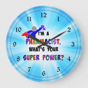 Pharmacist Humor Large Clock