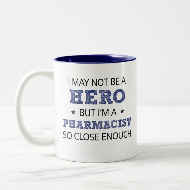 Pharmacist Humor Novelty Two-Tone Coffee Mug (Left)