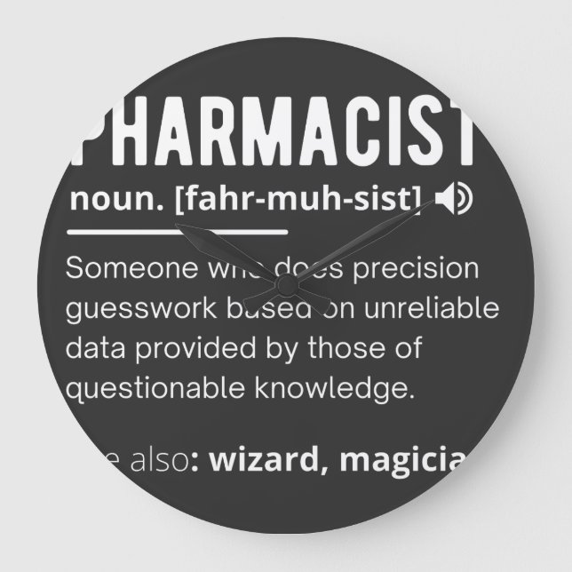 pharmacist large clock (Front)