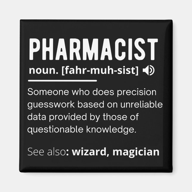 pharmacist magnet (Front)