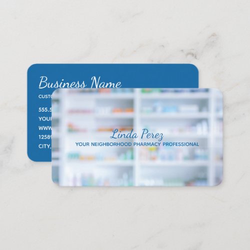 Pharmacist Medication Business Card