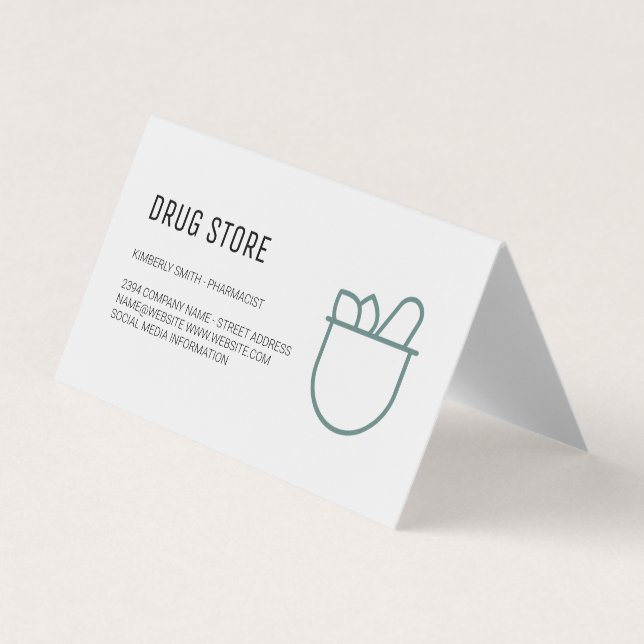 Pharmacist | Medicine Business Card (Front)
