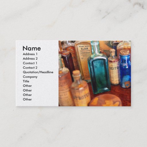 Customizable Pharmacist - Medicine Cabinet Business Card