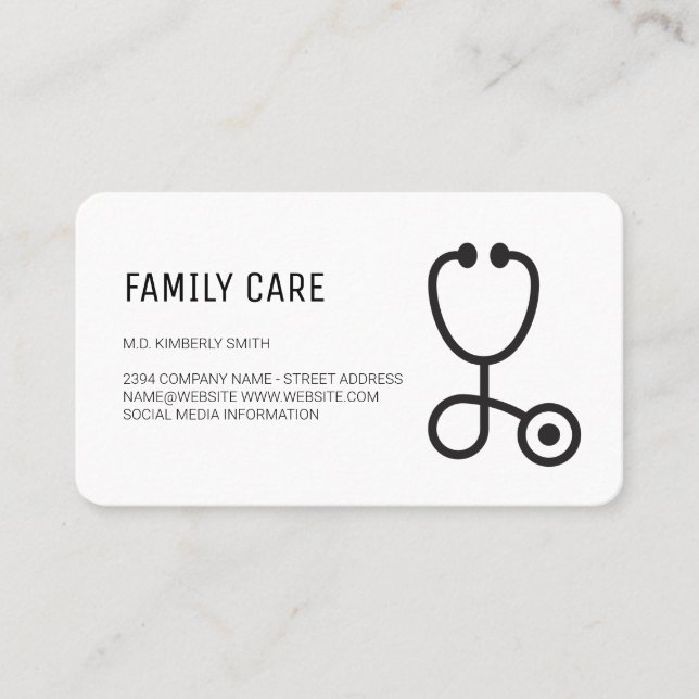 Pharmacist | Medicine | Physician Business Card (Front)