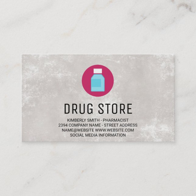 Pharmacist | Medicine Pills Business Card (Front)