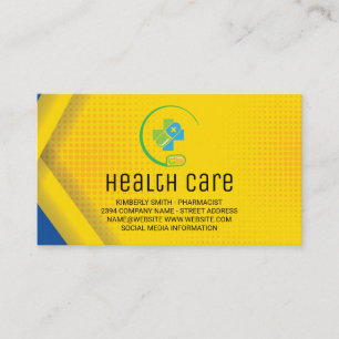 Pharmacist Medicine Pills Health Care Business Card