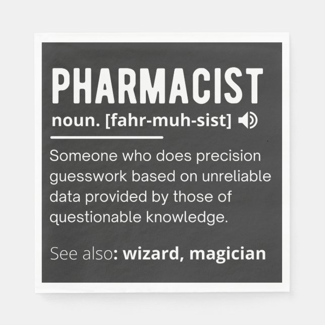 pharmacist napkins (Front)