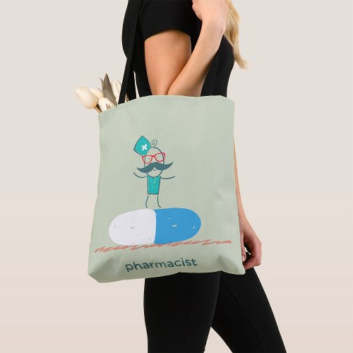 Pharmacist On A Tablet Tote Bag