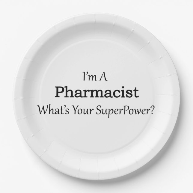 Pharmacist Paper Plates (Front)