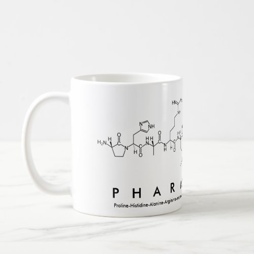 Pharmacist peptide word mug