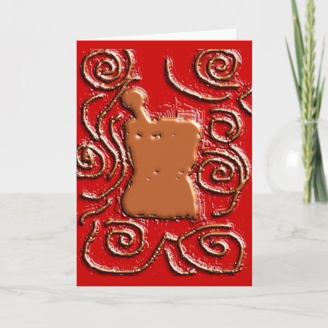 PHARMACIST Pestle & Mortar Design Gifts Card (Front)