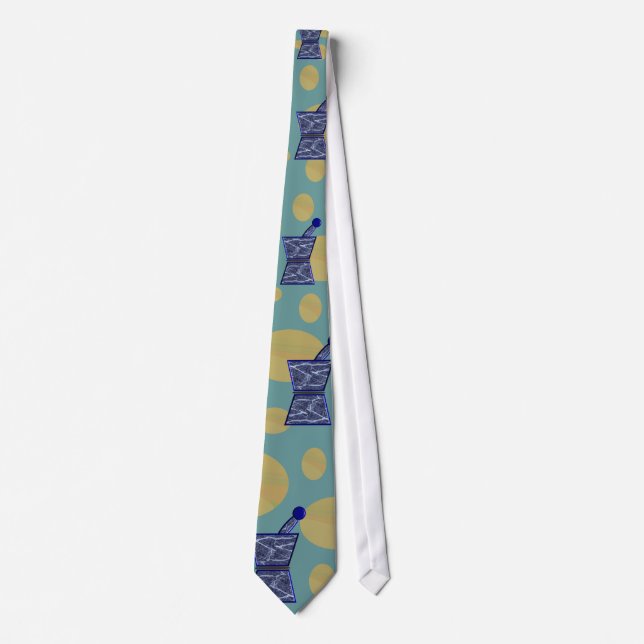 Pharmacist Pestle & Mortar Tie For Men (Front)