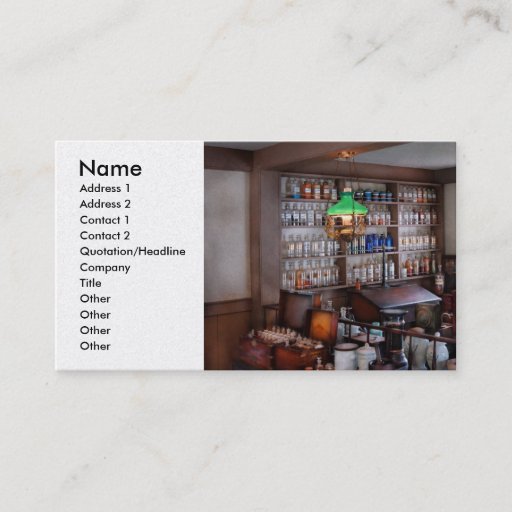 Customizable Pharmacist - Pharmacist from the 1880's  Business Card