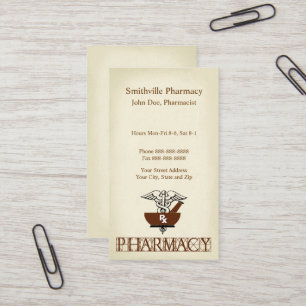 Pharmacist Pharmacy Business Card