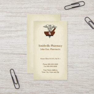 Pharmacist Pharmacy Business Card