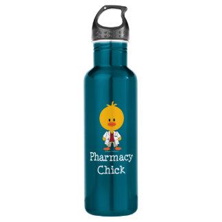 Pharmacist Pharmacy Chick Stainless Steel Water Bottle