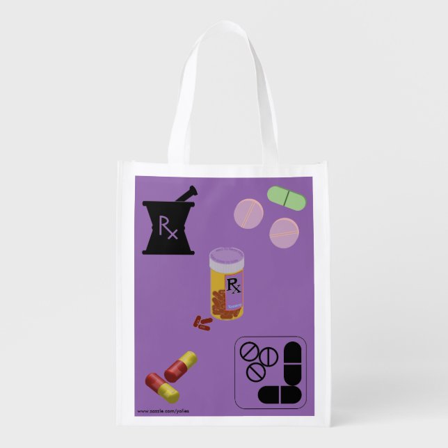 Pharmacist Pharmacy Grocery Tote (Front)