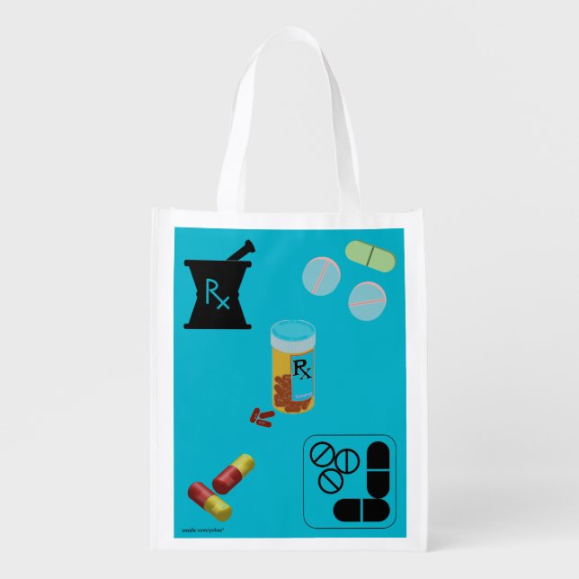 Pharmacist Pharmacy Grocery Tote (Front)