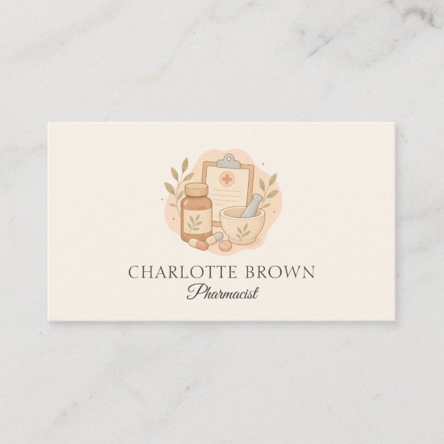 Pharmacist Pharmacy Healthcare Medicine Business Card