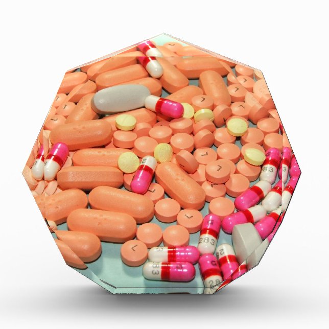 Pharmacist Pharmacy Pharmaceutical Pills Award (Front)