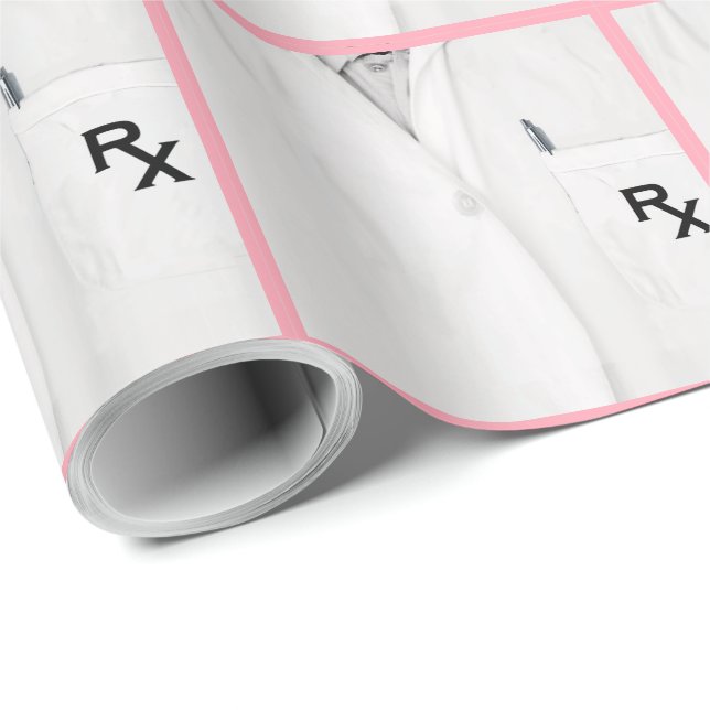Pharmacist Pharmacy School Grad Gift Wrapping Paper (Roll Corner)