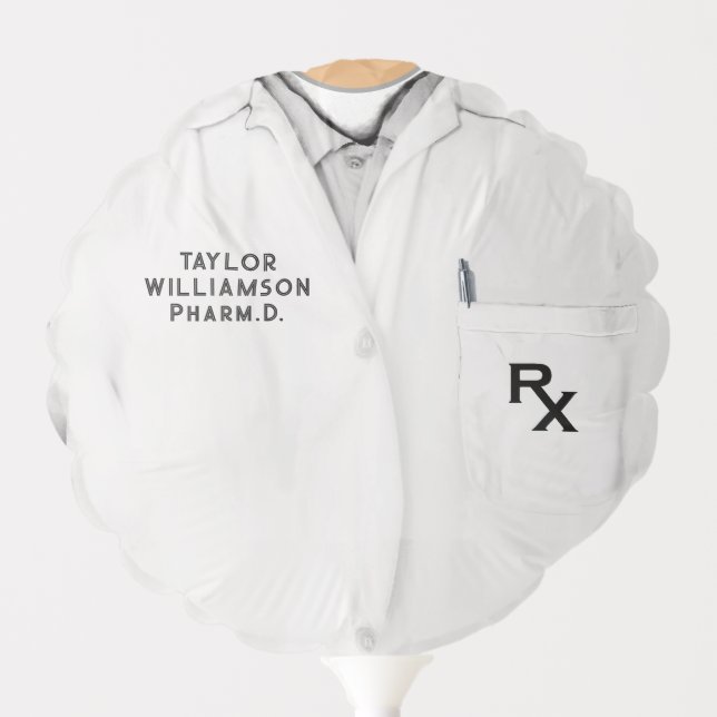 Pharmacist Pharmacy School Graduation Balloon (Front)