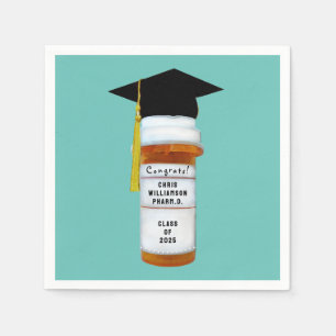 Pharmacist Pharmacy School Graduation Napkins