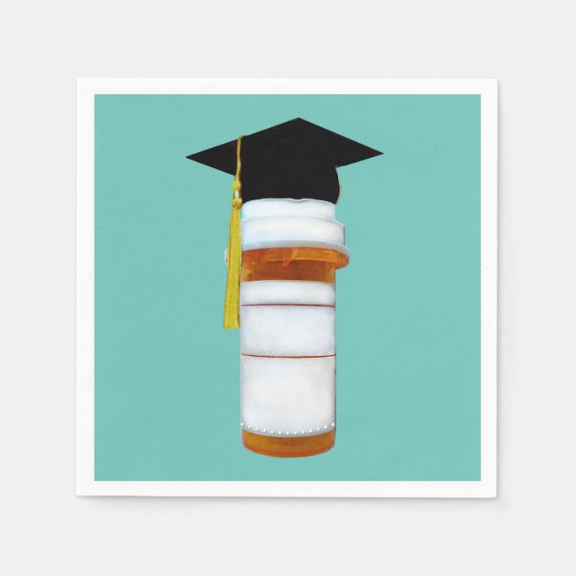 Pharmacist Pharmacy School Graduation Napkins (Front)