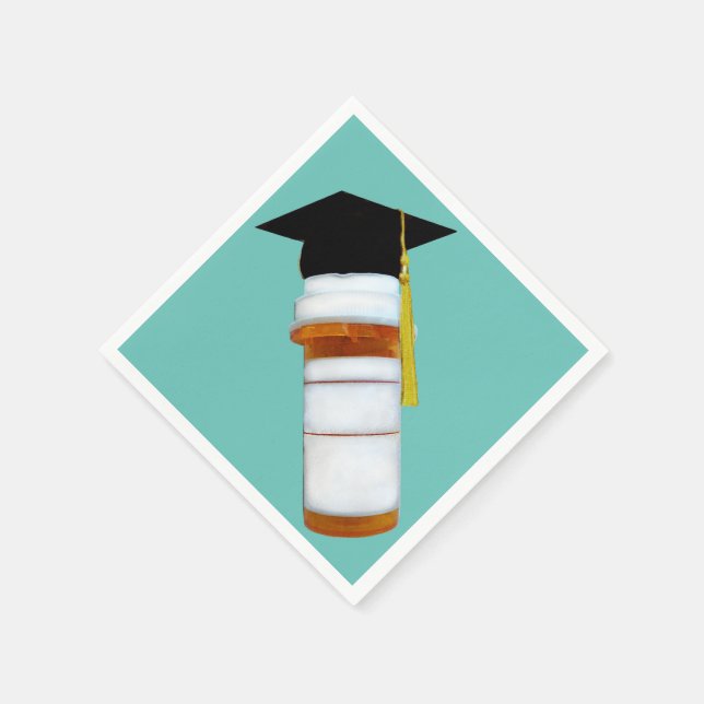 Pharmacist Pharmacy School Graduation Napkins (Corner)