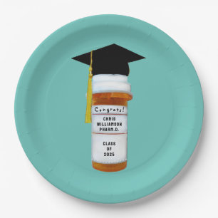Pharmacist Pharmacy School Graduation Paper Plates