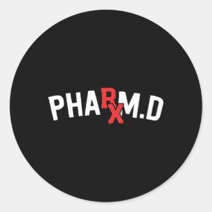 Pharmacist Pharmacy Student Rx Pharm D Classic Round Sticker