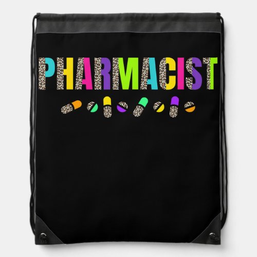 Pharmacist Pharmacy Tech Pills and Healthcare Drawstring Bag
