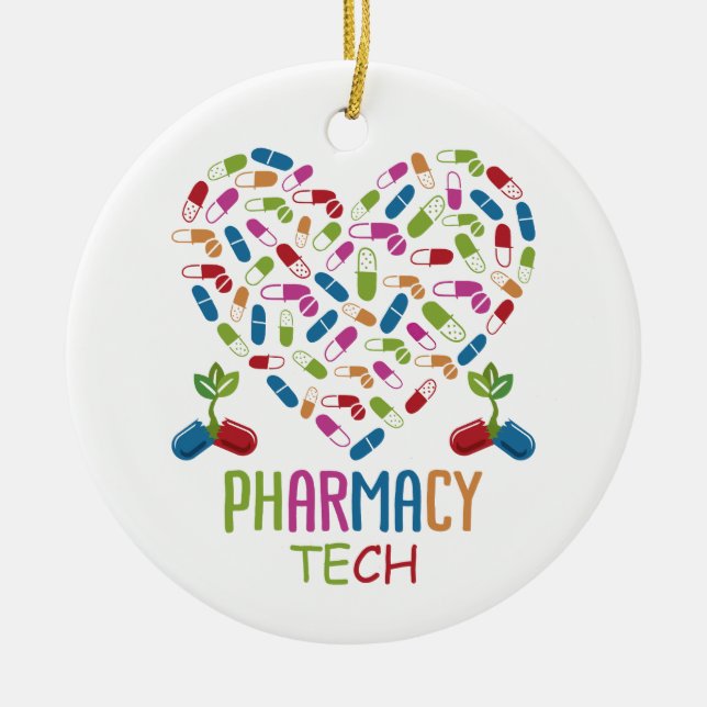 Pharmacist Pharmacy Technician Ceramic Ornament (Front)