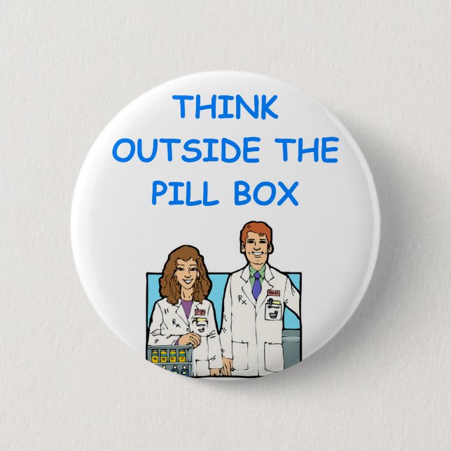 pharmacist pinback button (Front)