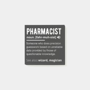 pharmacist post-it notes