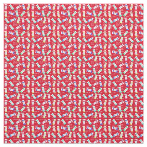 Pharmacist  Prescription Bottles Red Fabric